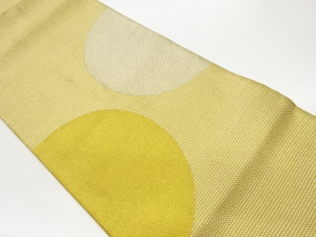 JAPANESE FUKURO OBI / WOVEN ABSTRACT ROUNDEL